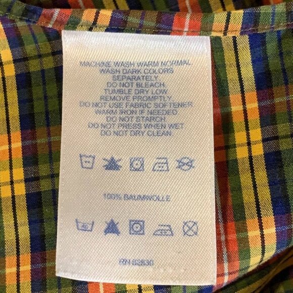 Lands' End Men's Pattern‎ No Iron (Lot of 3) Supima Oxford Dress Shirt SZ 16.5 - Picture 10 of 13